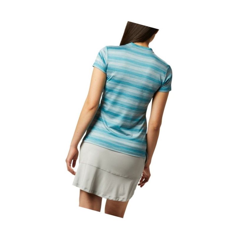 Columbia Omni-Wick Chatter Polo Gömlek Kadın Mavi | 92741-AKVS