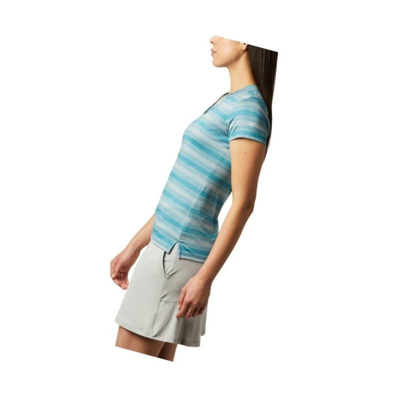 Columbia Omni-Wick Chatter Polo Gömlek Kadın Mavi | 92741-AKVS