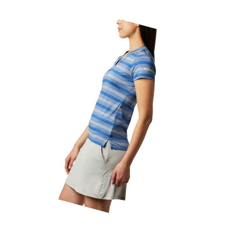 Columbia Omni-Wick Chatter Polo Gömlek Kadın Koyu Mavi | 27906-EVDG