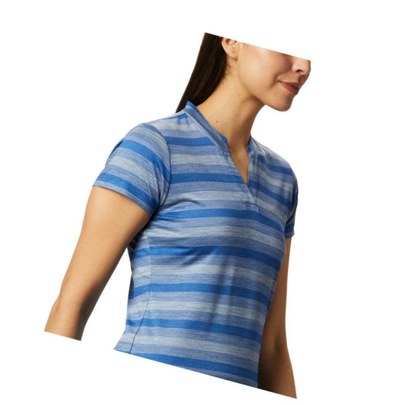 Columbia Omni-Wick Chatter Polo Gömlek Kadın Koyu Mavi | 27906-EVDG