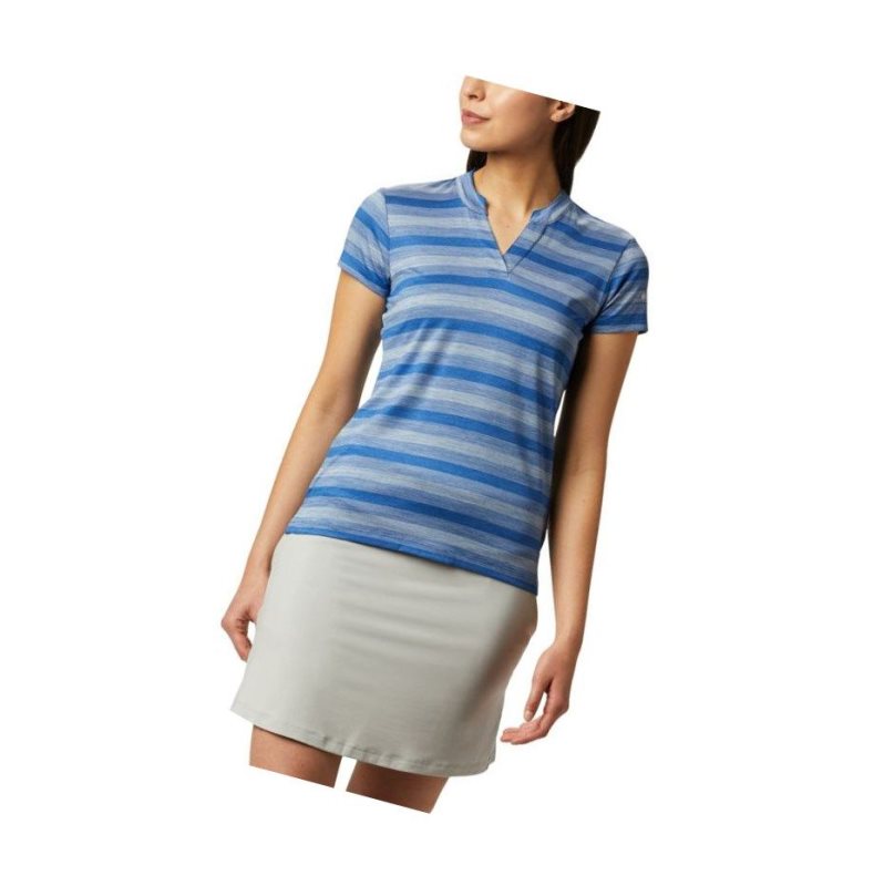 Columbia Omni-Wick Chatter Polo Gömlek Kadın Koyu Mavi | 27906-EVDG