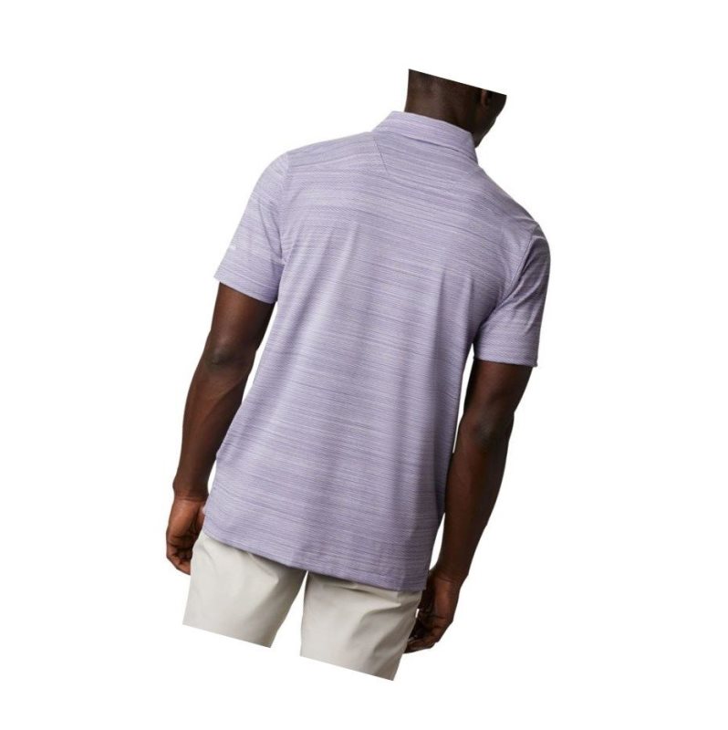 Columbia Omni-Wick Chipper Polo Gömlek Erkek Mor | 06819-KNYF
