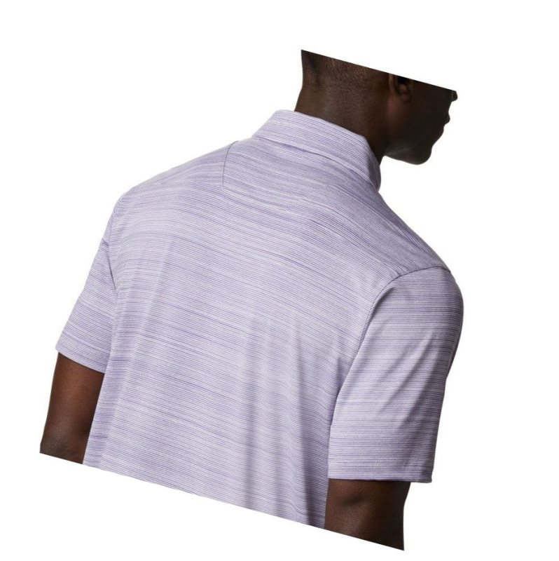 Columbia Omni-Wick Chipper Polo Gömlek Erkek Mor | 06819-KNYF