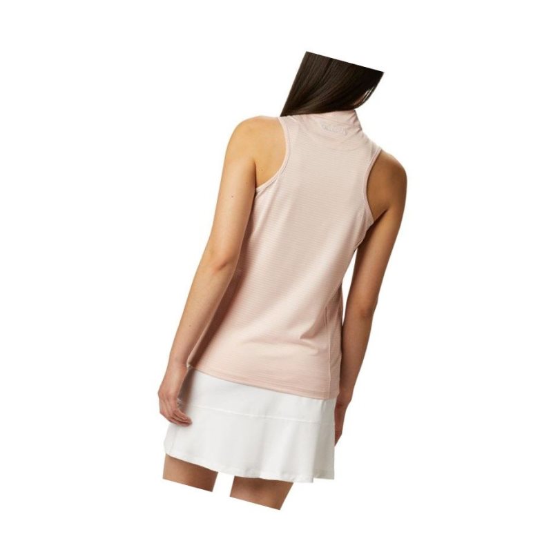 Columbia Omni-Wick Hole High Sleeveless Polo Gömlek Kadın Pembe | 24619-EOCR