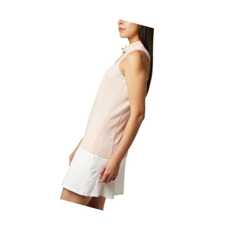 Columbia Omni-Wick Hole High Sleeveless Polo Gömlek Kadın Pembe | 24619-EOCR