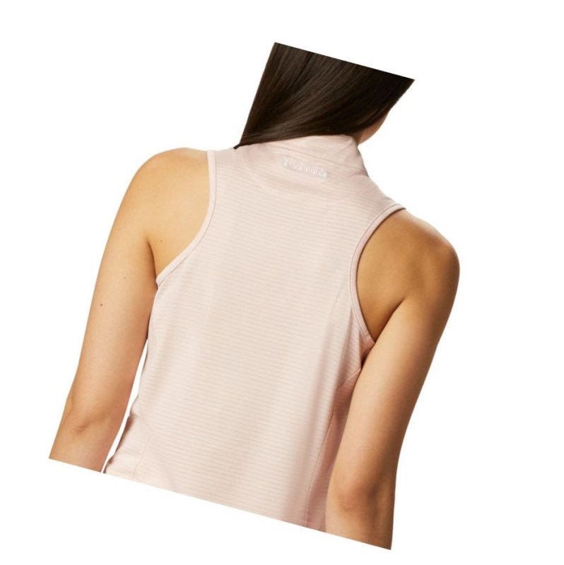 Columbia Omni-Wick Hole High Sleeveless Polo Gömlek Kadın Pembe | 24619-EOCR