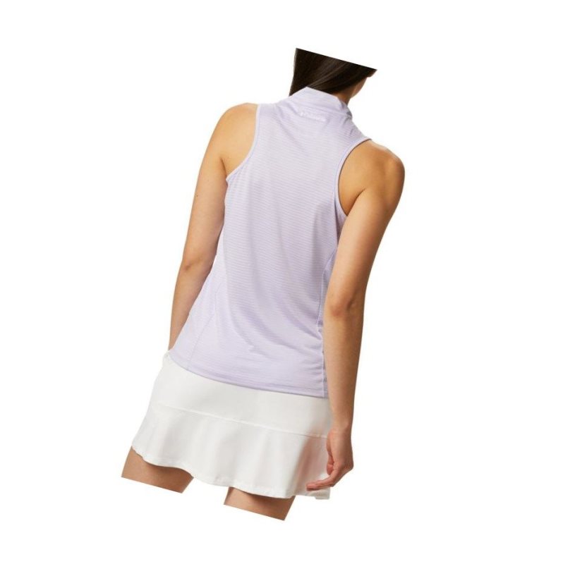 Columbia Omni-Wick Hole High Sleeveless Polo Gömlek Kadın Mor | 03957-VWPR