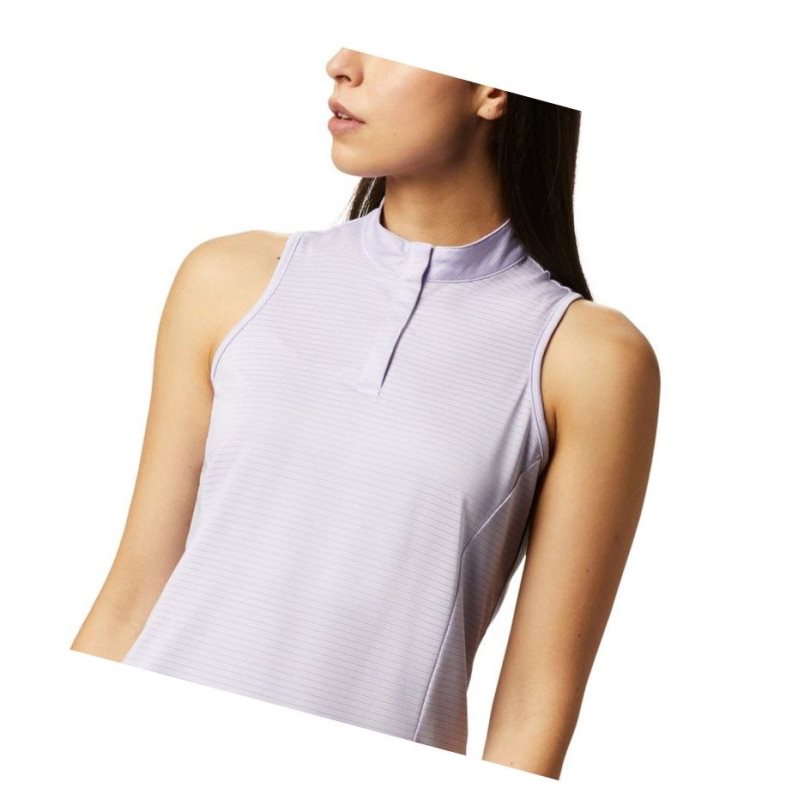 Columbia Omni-Wick Hole High Sleeveless Polo Gömlek Kadın Mor | 03957-VWPR
