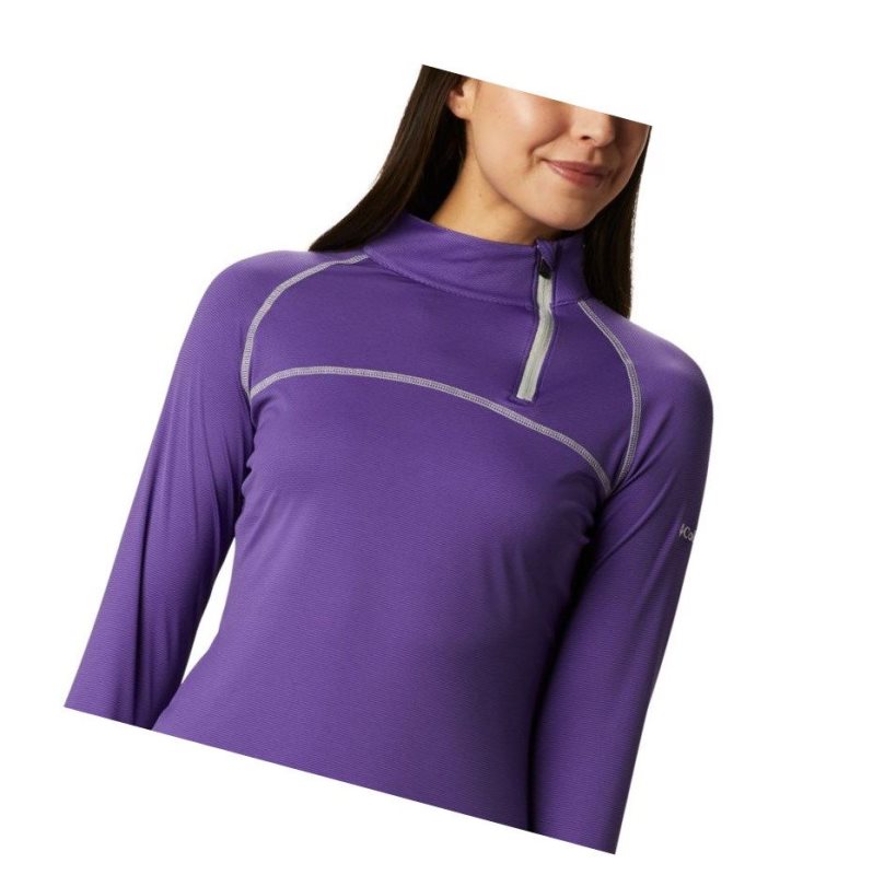 Columbia Omni-Wick New Classic Sweatshirt Kadın Mor | 73064-UDLI
