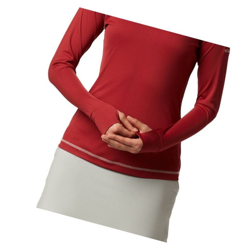 Columbia Omni-Wick New Classic Sweatshirt Kadın Kırmızı | 32480-UFGK