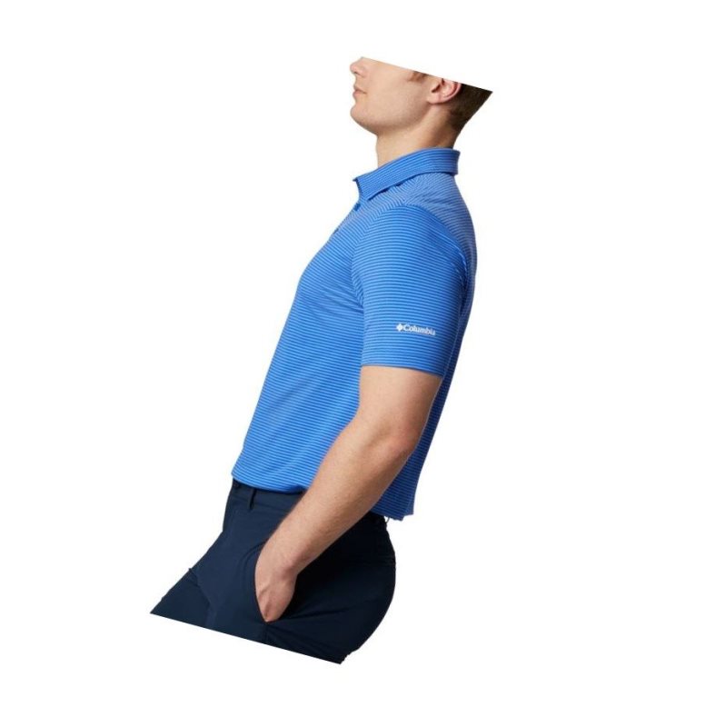 Columbia Omni-Wick One Swing Polo Gömlek Erkek Koyu Mavi | 45892-DRYH