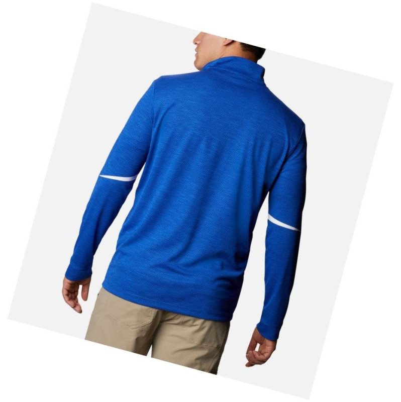 Columbia Omni-Wick Scorecard Sweatshirt Erkek Koyu Mavi | 94853-UFYH