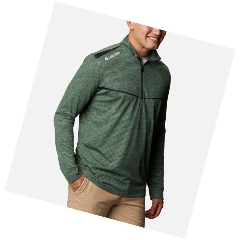 Columbia Omni-Wick Scorecard Sweatshirt Erkek Yeşil | 52483-FSIJ
