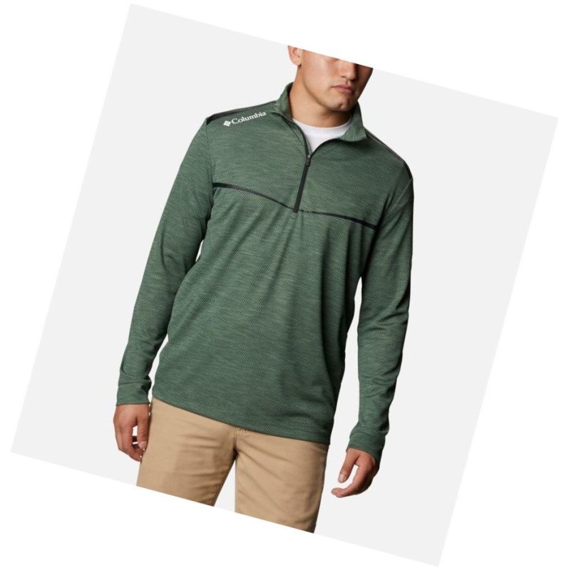 Columbia Omni-Wick Scorecard Sweatshirt Erkek Yeşil | 52483-FSIJ