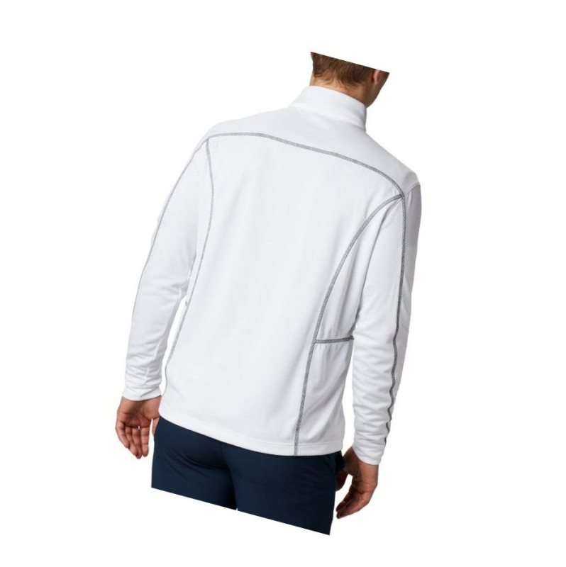 Columbia Omni-Wick Shotgun Quarter-Zip Sweatshirt Erkek Beyaz | 23856-XYBD
