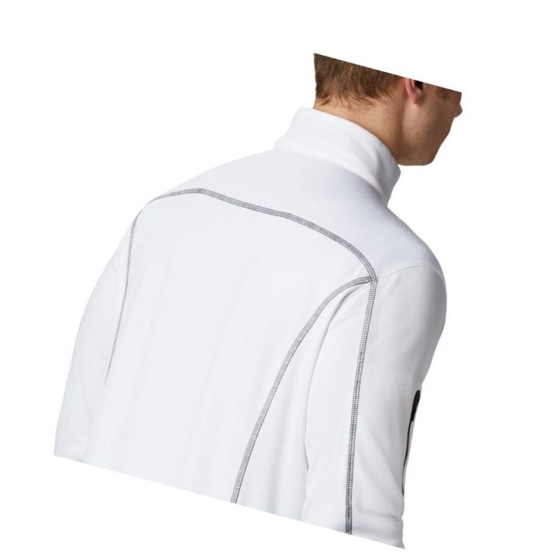 Columbia Omni-Wick Shotgun Quarter-Zip Sweatshirt Erkek Beyaz | 23856-XYBD