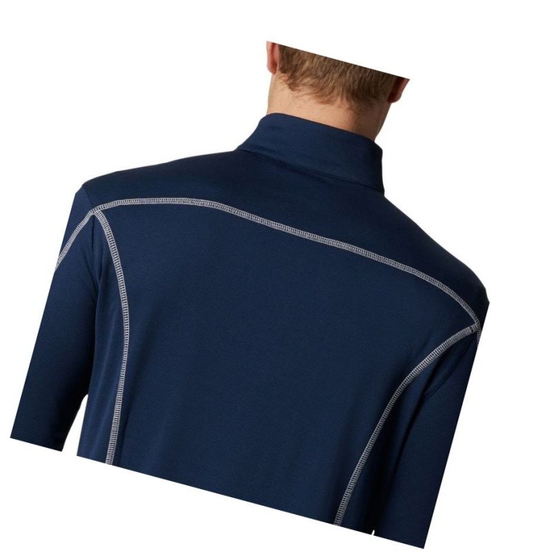 Columbia Omni-Wick Shotgun Quarter-Zip Sweatshirt Erkek Lacivert | 20591-TRDY
