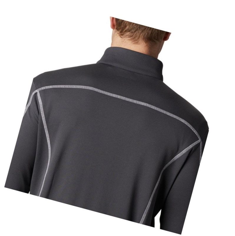 Columbia Omni-Wick Shotgun Quarter-Zip Sweatshirt Erkek Gri | 07851-TIVZ