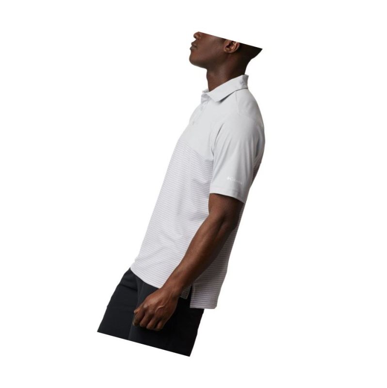 Columbia Omni-Wick Stacked Polo Gömlek Erkek Gri | 83714-YAGF