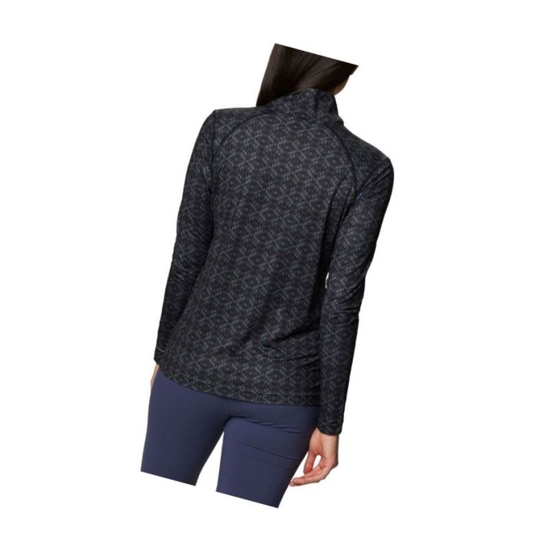 Columbia Ordesa Half Zip Sweatshirt Kadın Siyah | 69038-FLRB