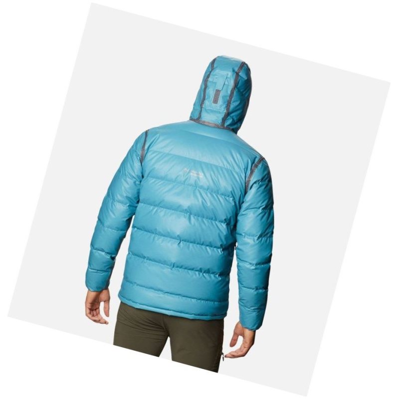 Columbia OutDry Ex Alta Peak Down Mont Erkek Mavi | 29357-WXVD