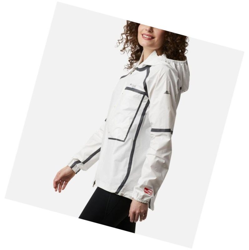 Columbia OutDry Ex Lightweight Shell Mont Kadın Beyaz | 54729-AZSG