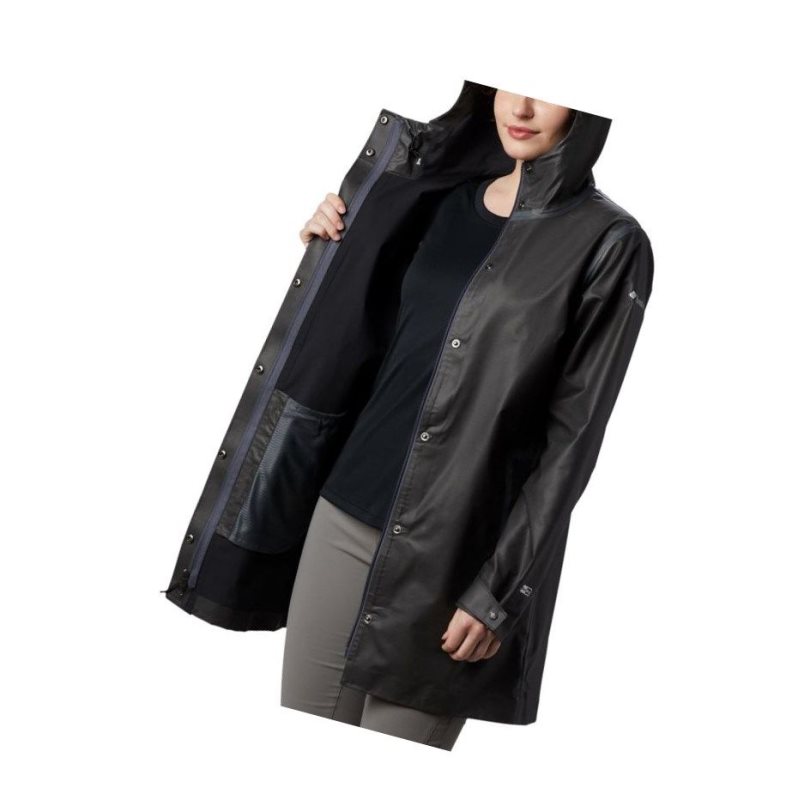 Columbia OutDry Ex Mackintosh Mont Kadın Siyah | 39216-JDXQ