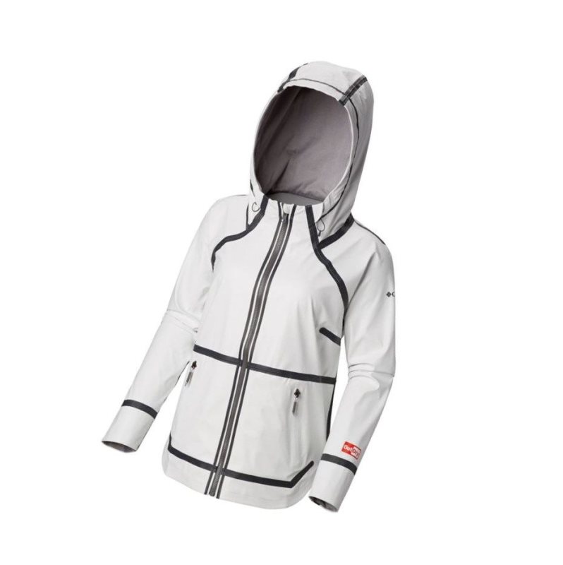 Columbia OutDry Ex Reversible II Plus Size Mont Kadın Beyaz | 34876-RWDP