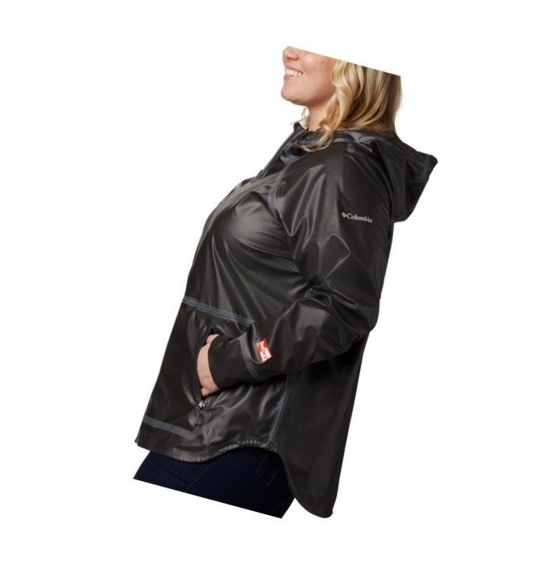 Columbia OutDry Ex Reversible II Plus Size Mont Kadın Siyah | 20694-PVWF