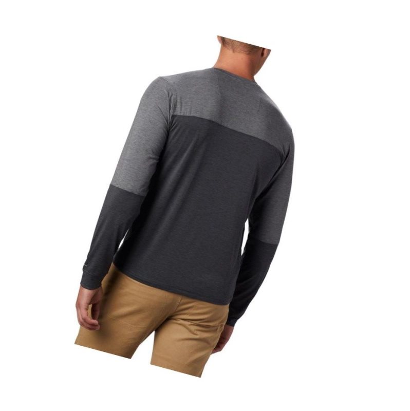 Columbia Outdoor Elements Long Sleeve Sweatshirt Erkek Gri | 02541-LUFE