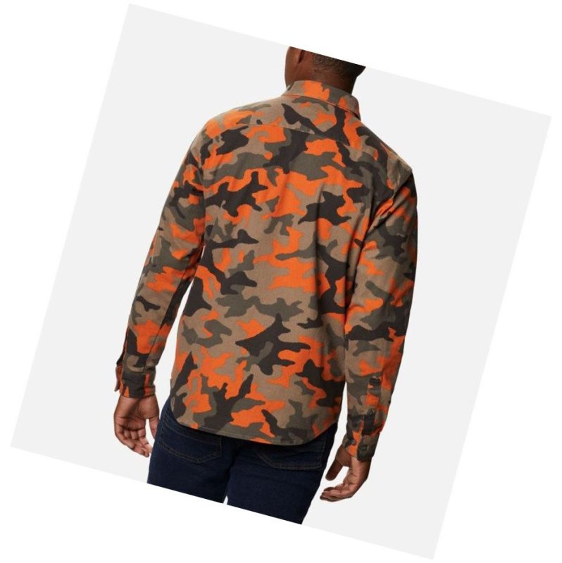 Columbia Outdoor Elements Printed Flannel Gömlek Erkek Camo | 07295-EVQU