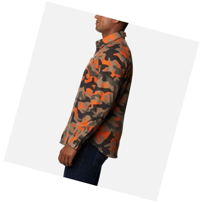 Columbia Outdoor Elements Printed Flannel Gömlek Erkek Camo | 07295-EVQU
