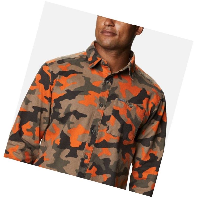 Columbia Outdoor Elements Printed Flannel Gömlek Erkek Camo | 07295-EVQU