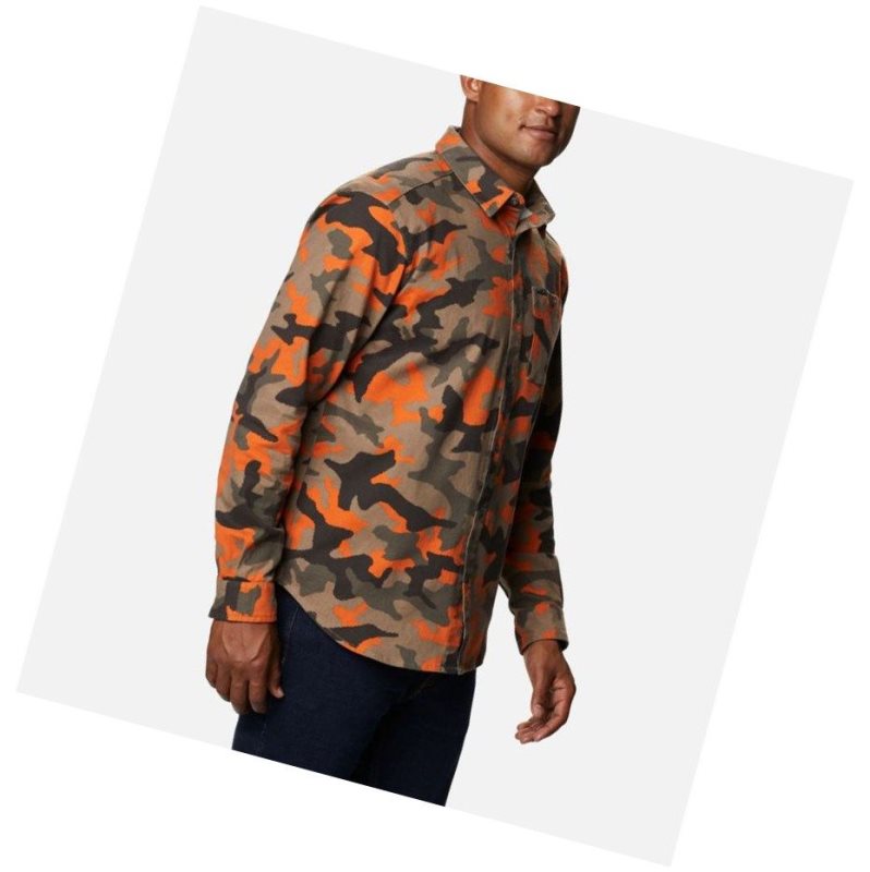 Columbia Outdoor Elements Printed Flannel Gömlek Erkek Camo | 07295-EVQU