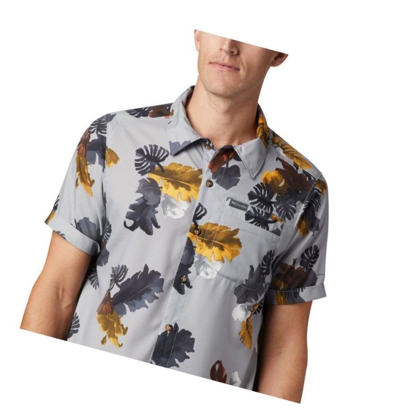 Columbia Outdoor Elements Short Sleeve Print Gömlek Erkek Gri | 25478-JLXT
