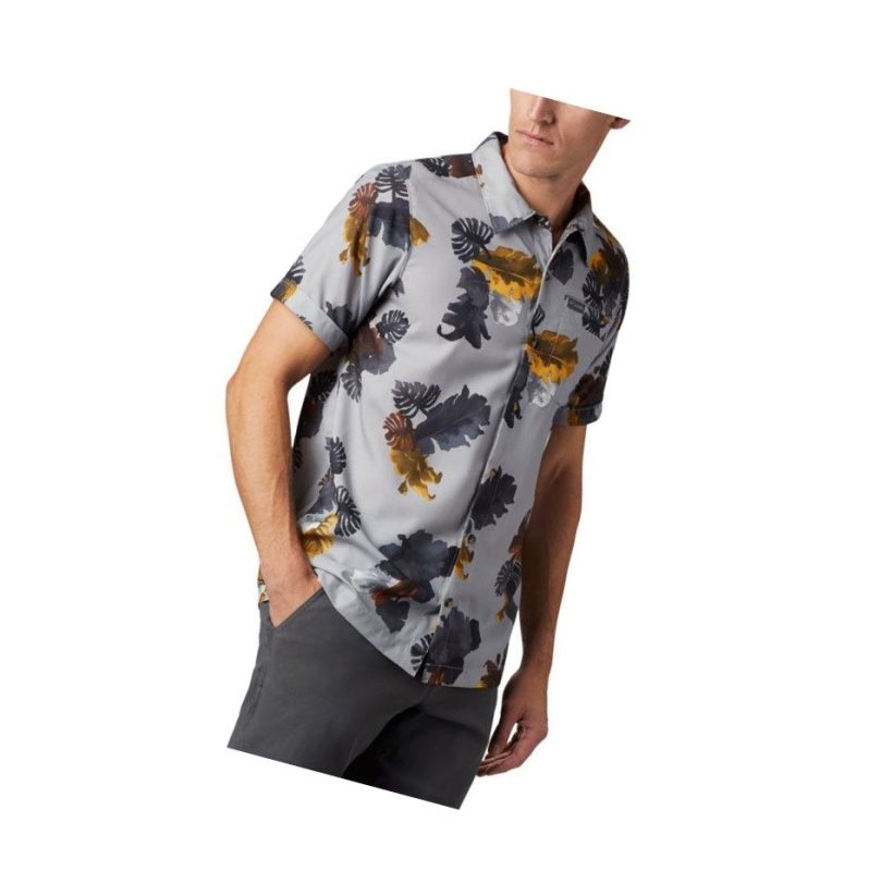 Columbia Outdoor Elements Short Sleeve Print Gömlek Erkek Gri | 25478-JLXT