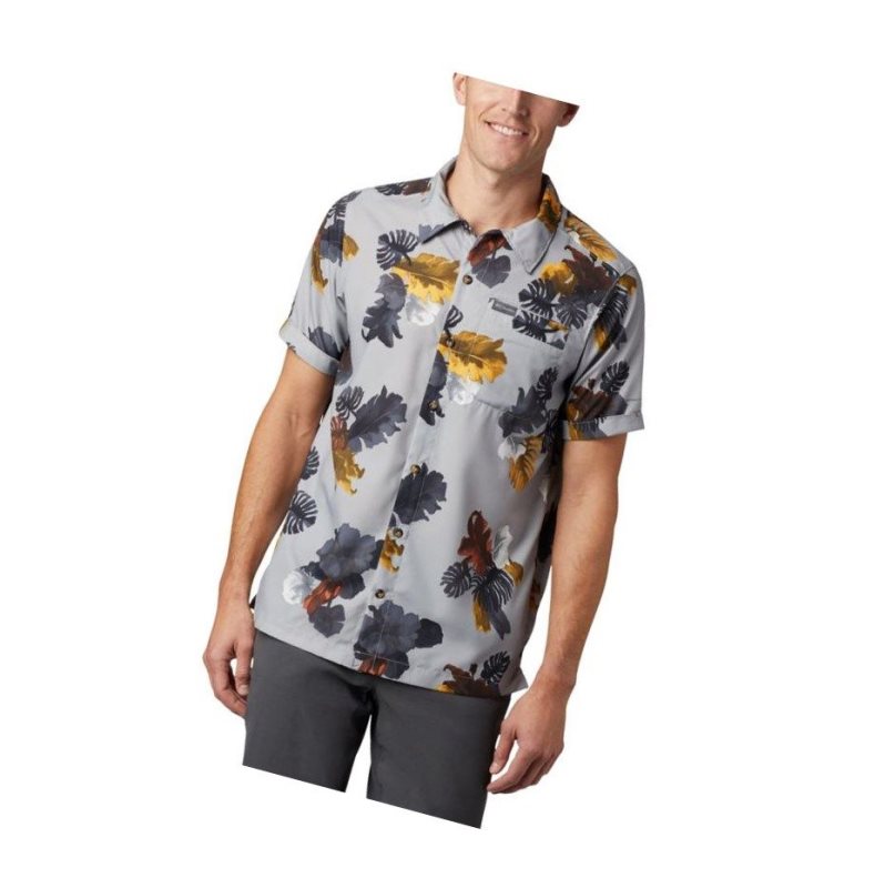Columbia Outdoor Elements Short Sleeve Print Gömlek Erkek Gri | 25478-JLXT