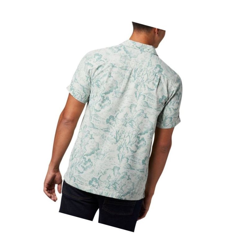 Columbia Outdoor Elements Short Sleeve Print Gömlek Erkek Yeşil | 17352-ABHV