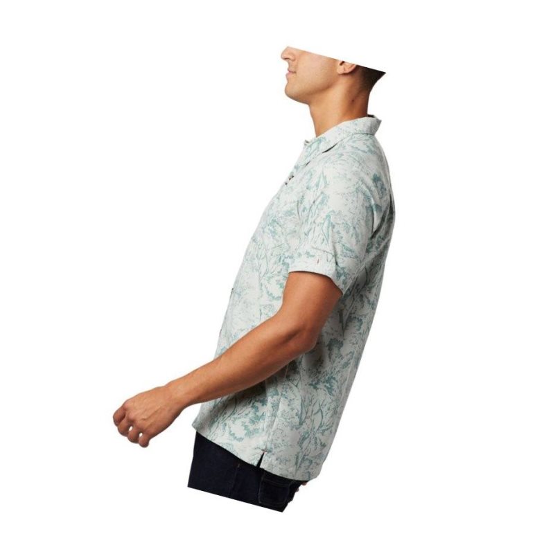 Columbia Outdoor Elements Short Sleeve Print Gömlek Erkek Yeşil | 17352-ABHV