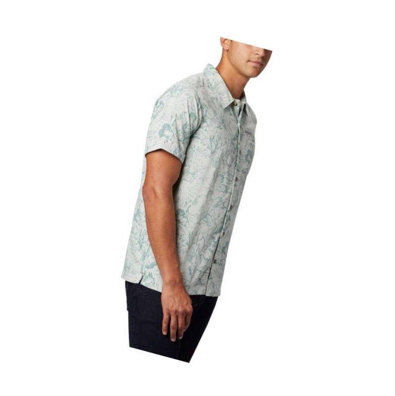 Columbia Outdoor Elements Short Sleeve Print Gömlek Erkek Yeşil | 17352-ABHV