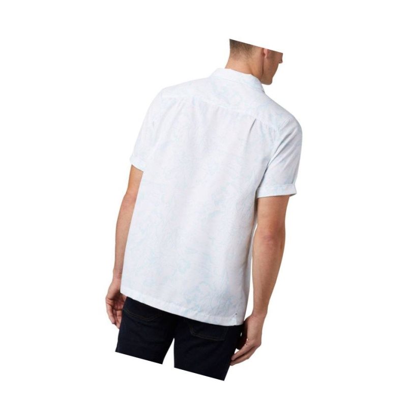 Columbia Outdoor Elements Short Sleeve Print Gömlek Erkek Mavi | 04127-AKHL