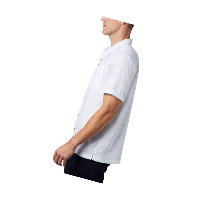 Columbia Outdoor Elements Short Sleeve Print Gömlek Erkek Mavi | 04127-AKHL