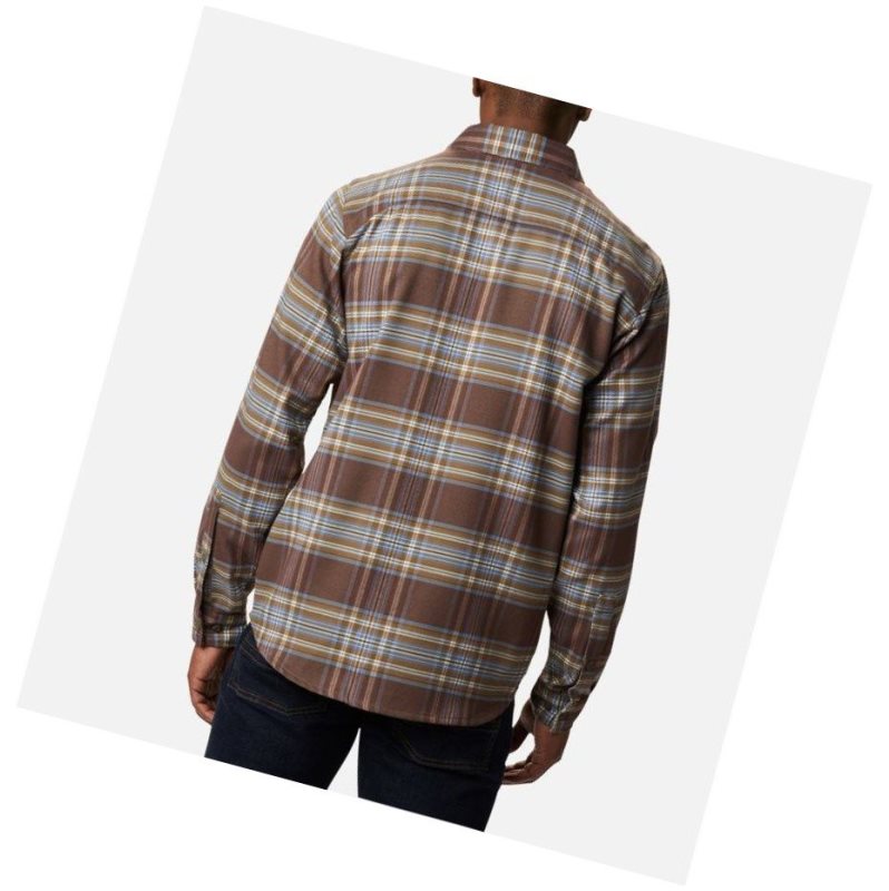 Columbia Outdoor Elements Stretch Flannel Gömlek Erkek Mavi Gri Renkli | 72041-DGKL