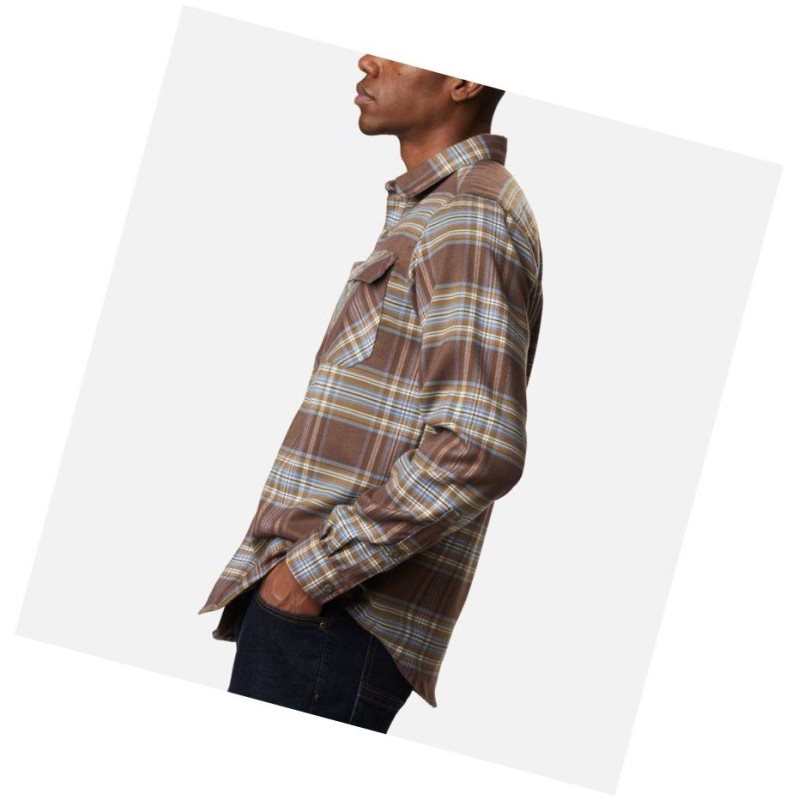 Columbia Outdoor Elements Stretch Flannel Gömlek Erkek Mavi Gri Renkli | 72041-DGKL