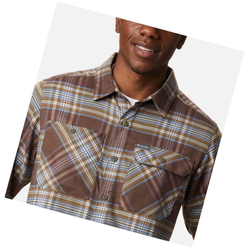Columbia Outdoor Elements Stretch Flannel Gömlek Erkek Mavi Gri Renkli | 72041-DGKL