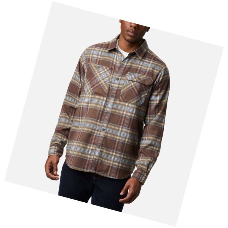 Columbia Outdoor Elements Stretch Flannel Gömlek Erkek Mavi Gri Renkli | 72041-DGKL
