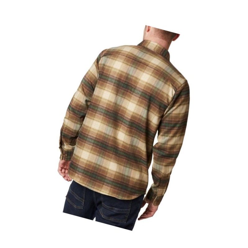 Columbia Outdoor Elements Stretch Flannel Gömlek Erkek Zeytin Yeşili Kahverengi | 96158-OSQU