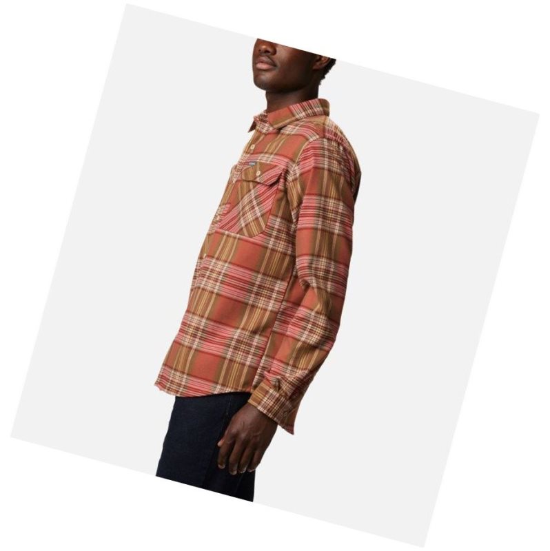 Columbia Outdoor Elements Stretch Flannel Gömlek Erkek Mavi Kırmızı Renkli | 16284-KVLD