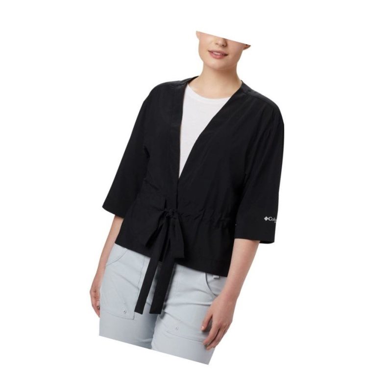 Columbia PFG Armadale 3/4 Sleeve Wrap Gömlek Kadın Siyah | 16902-IWNC