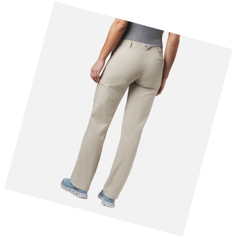 Columbia PFG Aruba Roll Up Pantolon Kadın Haki | 35140-IMLT